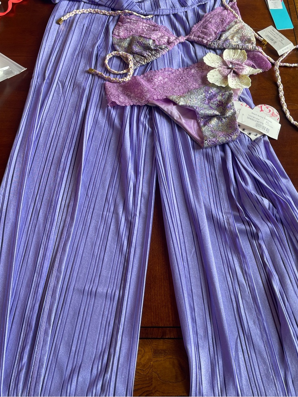 NWT beach bunny coverup size M and matching bikini set size XL - Picture 10 of 16